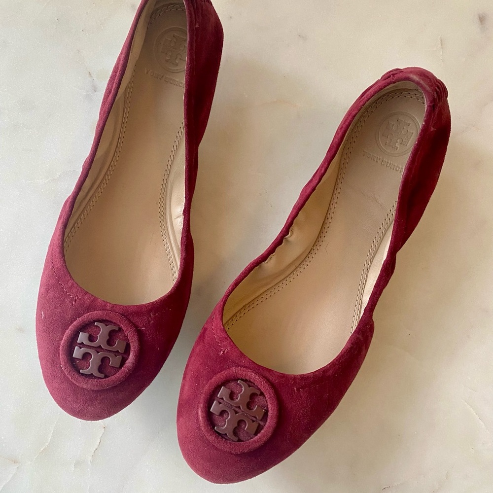 Tory Burch Women's Burgundy Flats